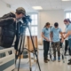 Kameramann filmt Schüler bei der Gangschule