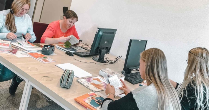 Besuch in der Bibliothek