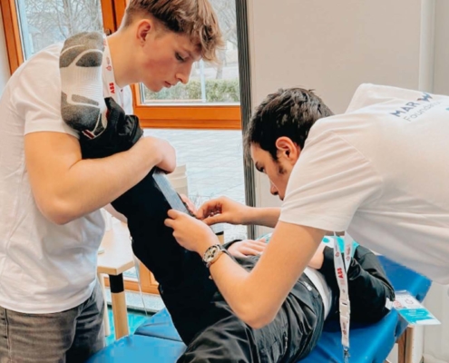 Physiotherapeuten und Masseure bei Special Olympics